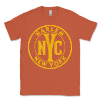 Copper harlem new york nyc vintage sign distressed amber print t shirt Classic Tee - linhVisuals