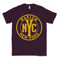 Plum harlem new york nyc vintage sign distressed amber print t shirt Classic Tee - linhVisuals