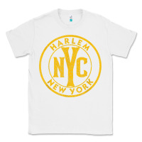 White harlem new york nyc vintage sign distressed amber print t shirt Classic Tee - linhVisuals