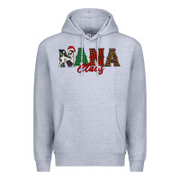 Heather Grey nana claus Premium Hoodie - BarkalooDesign