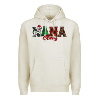 Oatmeal Heather nana claus Premium Hoodie - BarkalooDesign