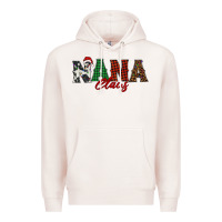 Pale Pink nana claus Premium Hoodie - BarkalooDesign