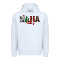 White nana claus Premium Hoodie - BarkalooDesign