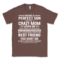 Chestnut i'm not a perfect son but my crazy mom loves me mother's day t shirt Classic Tee - linhVisuals
