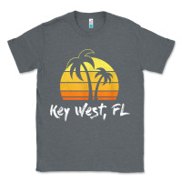 Charcoal Heather retro key west t shirt florida beach shirt Classic Tee - linhVisuals