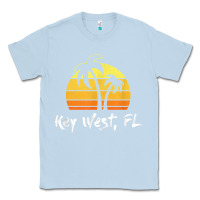 Dusty Blue retro key west t shirt florida beach shirt Classic Tee - linhVisuals