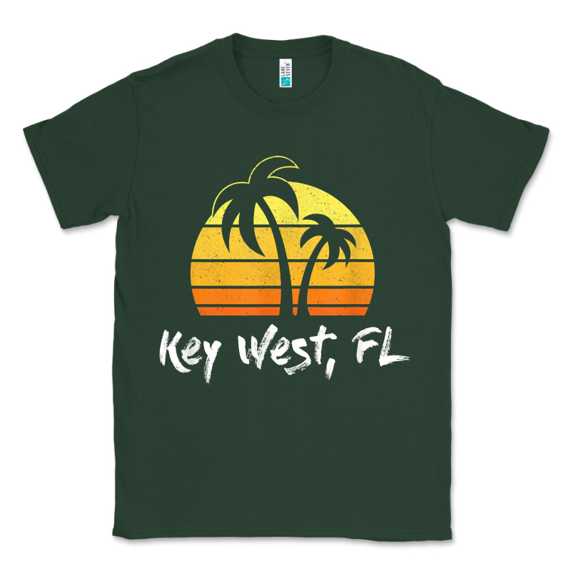Retro Key West T Shirt Florida Beach Shirt Classic Tee by linhVisuals | Teevron