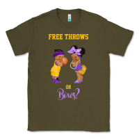 Army Green free throws or bows basketball baby gender reveal t shirt Classic Tee - linhVisuals