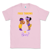 Bubblegum Pink free throws or bows basketball baby gender reveal t shirt Classic Tee - linhVisuals