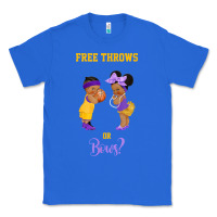 True Royal free throws or bows basketball baby gender reveal t shirt Classic Tee - linhVisuals