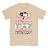 Mushroom i married my hero proud veteran wife usa military husband t shirt Classic Tee - linhVisuals