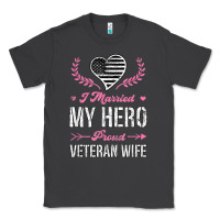 Smoke i married my hero proud veteran wife usa military husband t shirt Classic Tee - linhVisuals