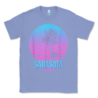Colony Blue sarasota florida vintage retro palm tree t shirt Classic Tee - linhVisuals
