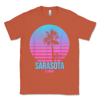 Copper sarasota florida vintage retro palm tree t shirt Classic Tee - linhVisuals