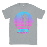 Heather Grey sarasota florida vintage retro palm tree t shirt Classic Tee - linhVisuals