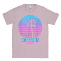 Lilac sarasota florida vintage retro palm tree t shirt Classic Tee - linhVisuals