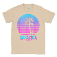 Mushroom sarasota florida vintage retro palm tree t shirt Classic Tee - linhVisuals