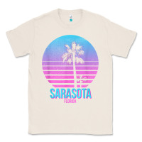 Natural sarasota florida vintage retro palm tree t shirt Classic Tee - linhVisuals