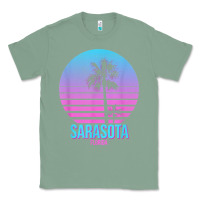 Sage sarasota florida vintage retro palm tree t shirt Classic Tee - linhVisuals