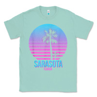Seafoam sarasota florida vintage retro palm tree t shirt Classic Tee - linhVisuals