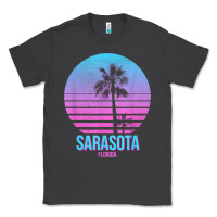 Smoke sarasota florida vintage retro palm tree t shirt Classic Tee - linhVisuals