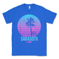 True Royal sarasota florida vintage retro palm tree t shirt Classic Tee - linhVisuals