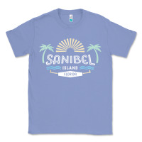 Colony Blue sanibel island retro style florida t shirt Classic Tee - linhVisuals