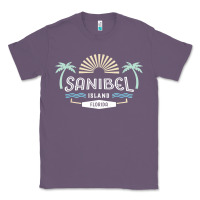 Lavender sanibel island retro style florida t shirt Classic Tee - linhVisuals