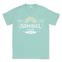 Seafoam sanibel island retro style florida t shirt Classic Tee - linhVisuals