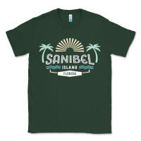 Sports Green sanibel island retro style florida t shirt Classic Tee - linhVisuals
