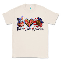 Natural peace love america Classic Tee - BarkalooDesign