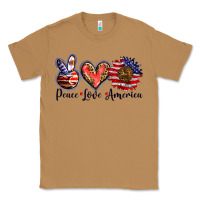 Toasted Coconut peace love america Classic Tee - BarkalooDesign