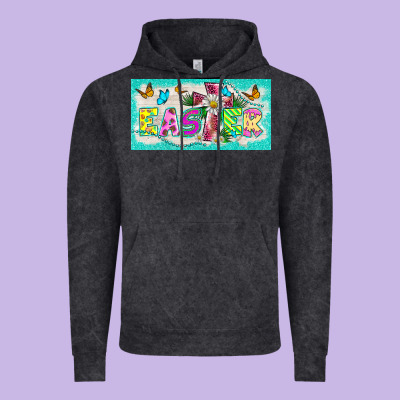 Easter Cross License Plate Template Vintage Hoodie Designed By Barkaloodesign