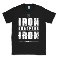 Black iron sharpens iron proverbs christian bible verse religious pullover h Classic Tee - linhVisuals