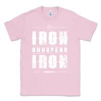 Bubblegum Pink iron sharpens iron proverbs christian bible verse religious pullover h Classic Tee - linhVisuals