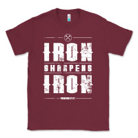 Iron Sharpens Iron Proverbs Christian Bible Verse Religious Pullover H Classic Tee | Teevron