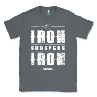 Charcoal Heather iron sharpens iron proverbs christian bible verse religious pullover h Classic Tee - linhVisuals