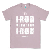 Lilac iron sharpens iron proverbs christian bible verse religious pullover h Classic Tee - linhVisuals