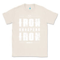 Natural iron sharpens iron proverbs christian bible verse religious pullover h Classic Tee - linhVisuals