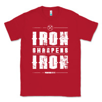 Red iron sharpens iron proverbs christian bible verse religious pullover h Classic Tee - linhVisuals