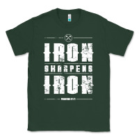 Sports Green iron sharpens iron proverbs christian bible verse religious pullover h Classic Tee - linhVisuals