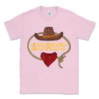 Bubblegum Pink howdy shirt western rodeo country cowboy texan t shirt Classic Tee - linhVisuals