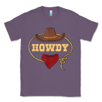 Lavender howdy shirt western rodeo country cowboy texan t shirt Classic Tee - linhVisuals