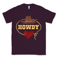 Plum howdy shirt western rodeo country cowboy texan t shirt Classic Tee - linhVisuals