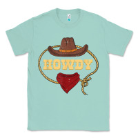 Seafoam howdy shirt western rodeo country cowboy texan t shirt Classic Tee - linhVisuals