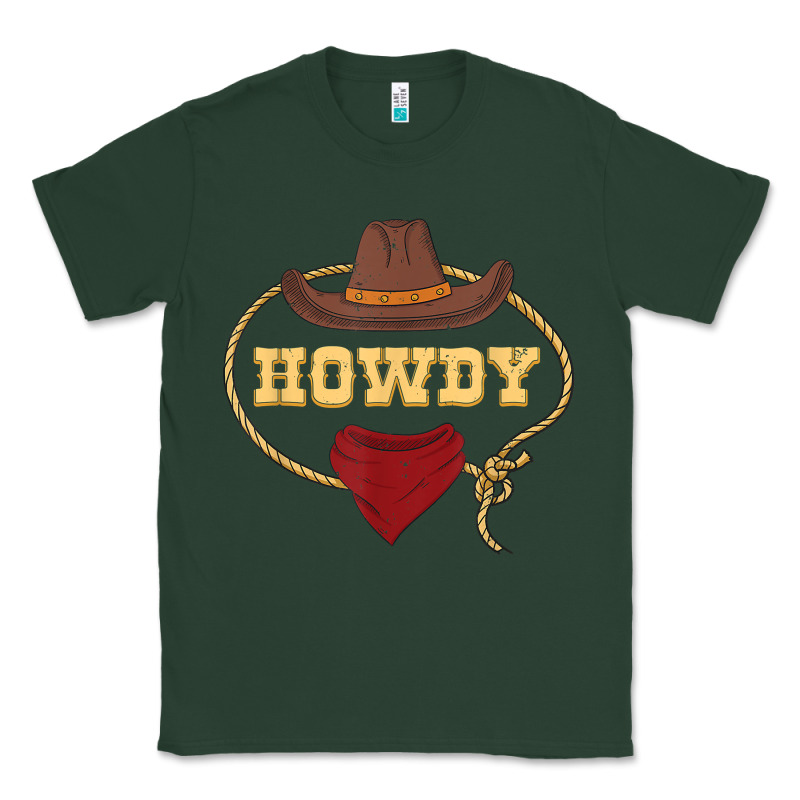 Howdy Shirt Western Rodeo Country Cowboy Texan T Shirt Classic Tee by linhVisuals | Teevron