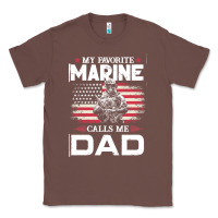 Chestnut my favorite marine calls me dad t  shirt father's day flag my favorite Classic Tee - linhVisuals