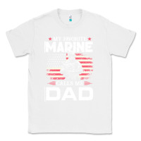 White my favorite marine calls me dad t  shirt father's day flag my favorite Classic Tee - linhVisuals