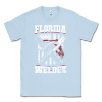 Dusty Blue welding longsleeves t shirt florida fl american welder gifts Classic Tee - linhVisuals