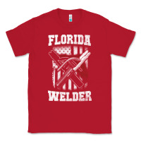 Red welding longsleeves t shirt florida fl american welder gifts Classic Tee - linhVisuals